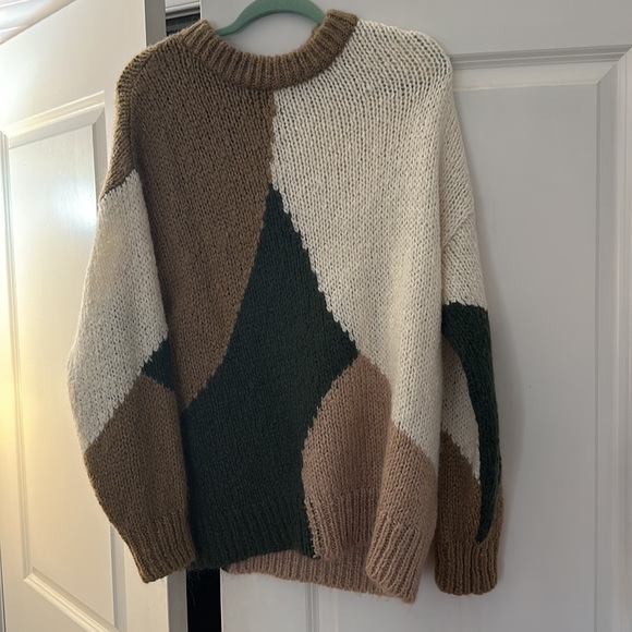 Patchwork Sweater Zara Colour Block Sweater Zara Sweaters Zara